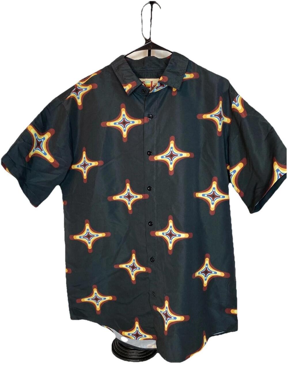 Free SOL Austin Tx. Men’s Retro Button Down Shirt Size Large